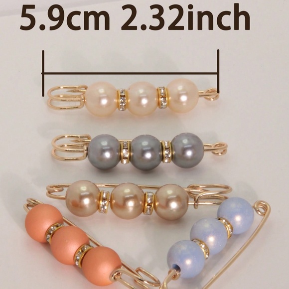 Fashion Safety Pins Set of 5 - Picture 3 of 4